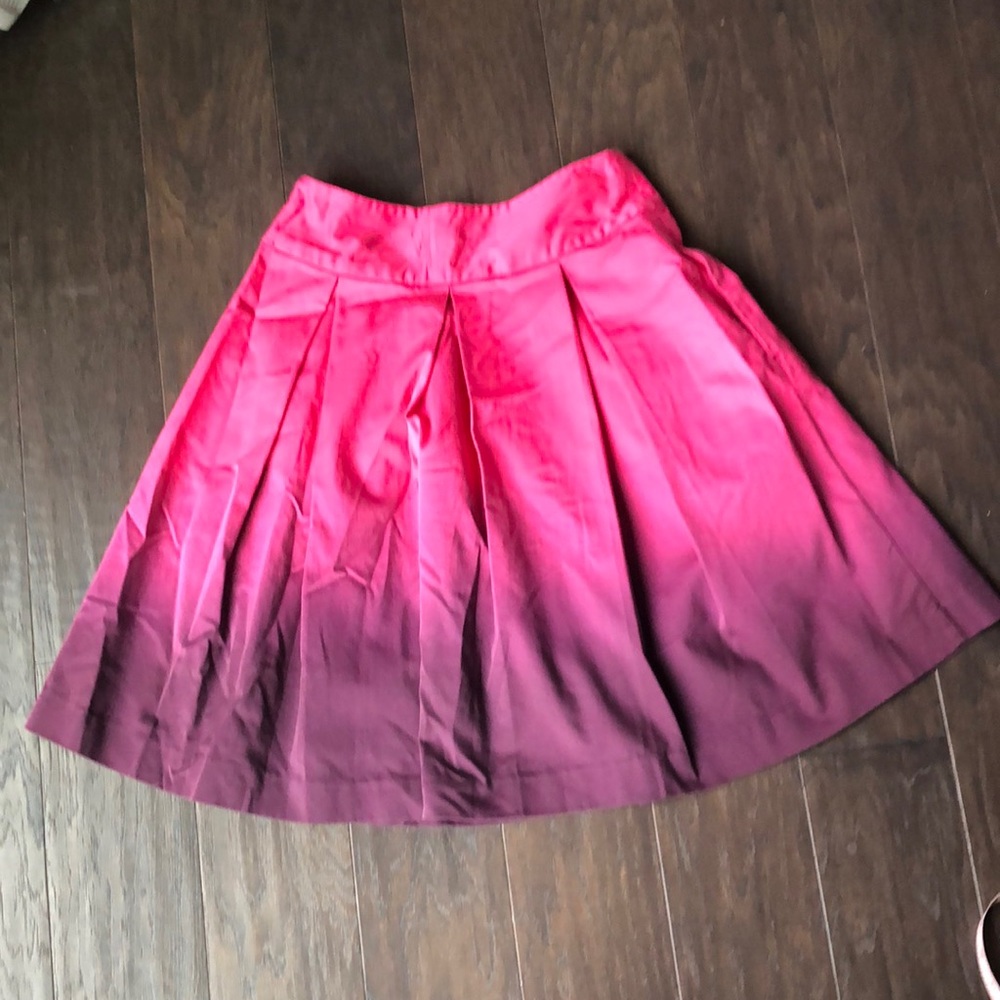 Express Pink Ombre pleated skirt 2